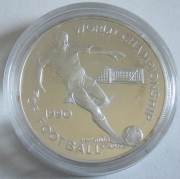 Jamaica 25 Dollars 1990 Football World Cup in Italy Silver