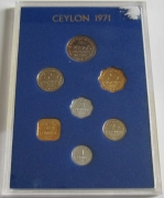 Ceylon Proof Coin Set 1971
