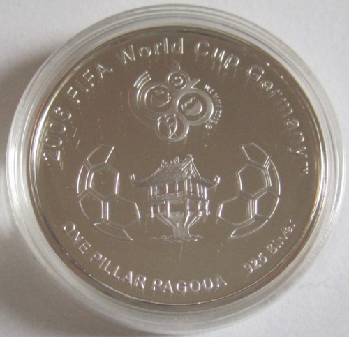 Vietnam 10000 Dong 2006 Football World Cup in Germany Silver