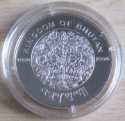 Bhutan 200 Ngultrum 1996 Olympics Nagano Torchbearer Silver