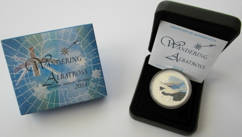 Australia 1 Dollar 2014 Antarctic Territory Albatross 1 Oz Silver