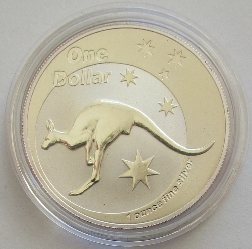 Australia 1 Dollar 2005 Kangaroo 1 Oz Silver