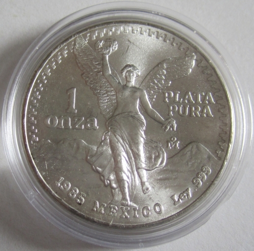 Mexico Libertad 1 Oz Silver 1985