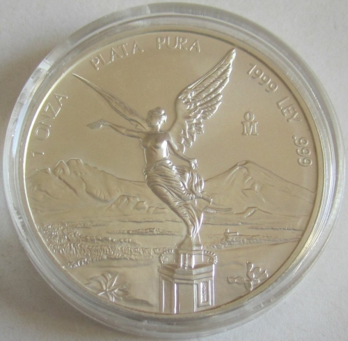 Mexico Libertad 1 Oz Silver 1999