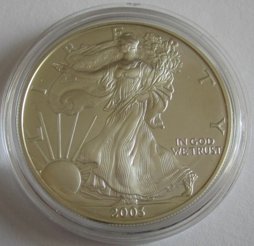 USA 1 Dollar 2003 American Silver Eagle 1 Oz Silver