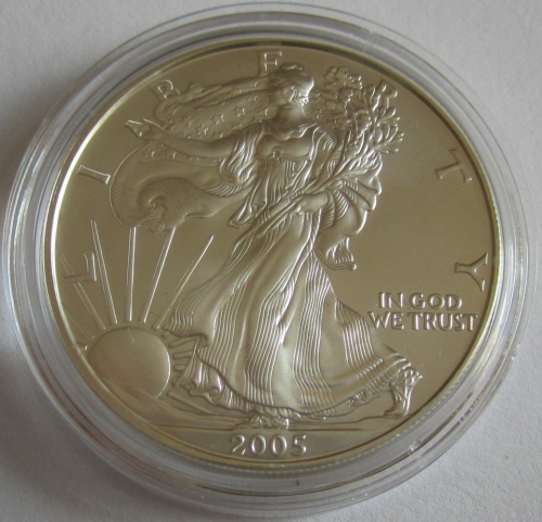 USA 1 Dollar 2005 American Silver Eagle 1 Oz Silver