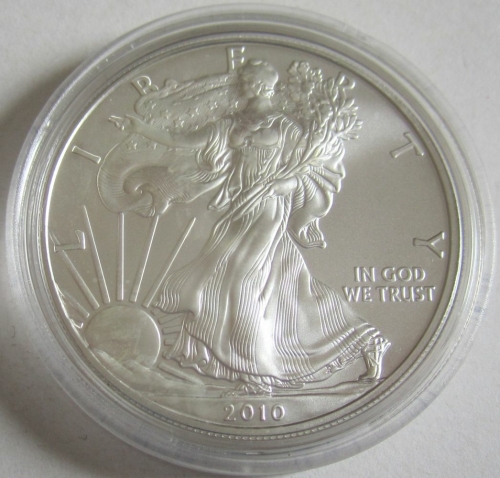 USA 1 Dollar 2010 American Silver Eagle 1 Oz Silver