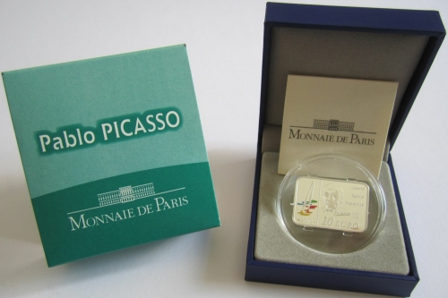 France 10 Euro 2010 Painters Pablo Picasso Silver
