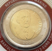 San Marino 2 Euro 2004 Bartolomeo Borghesi