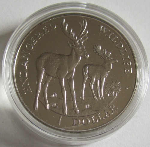 Cook Islands 1 Dollar 1996 Wildlife Fallow Deer