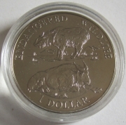 Cook-Inseln 1 Dollar 1996 Tiere Sichuan-Takin