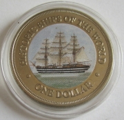 Cook-Inseln 1 Dollar 2003 Schiffe Amerigo Vespucci