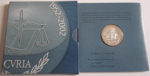 Luxemburg 25 Euro 2002 50 Jahre Europäischer Gerichtshof