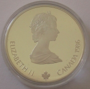 Canada 20 Dollars 1986 Olympics Calgary Biathlon 1 Oz Silver