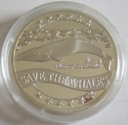 50 Euro pro Natura 1996 Save the Whales Blue Whale Silver