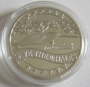 50 Euro pro Natura 1996 Save the Whales Narwhale Silver