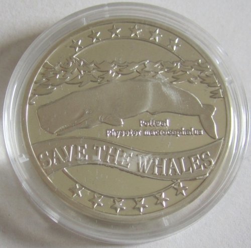 50 Euro pro Natura 1996 Save the Whales Sperm Whale Silver