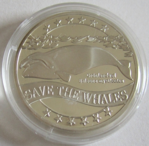 50 Euro pro Natura 1996 Save the Whales Bowhead Whale Silver