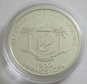 Elfenbeinküste 1000 Francs 2012 Fußball-WM in...