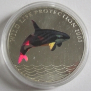 DR Kongo 10 Francs 2003 Tiere Schwertwal