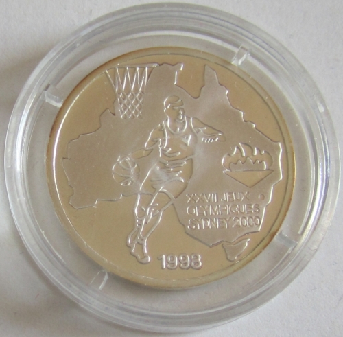 Congo 500 Francs 1998 Olympics Sydney Basketball Silver