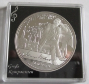 Seychelles 10 Rupees 2014 Composers Johannes Brahms Silver