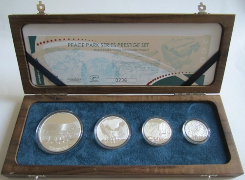 South Africa Wildlife 2009 Maloti Drakensberg Park Prestige Set 3.75 Oz Silver