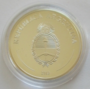 Argentina 5 Pesos 2013 Football World Cup in Brazil Silver