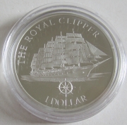Barbados 1 Dollar 2016 Ships Royal Clipper Silver