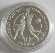 Turks & Caicos Islands 10 Crowns 1982 Football World...