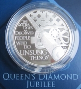 Bermuda 5 Dollars 2012 Diamond Jubilee Investiture Silver