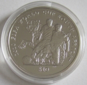 British Virgin Islands 10 Dollars 2009 Football World Cup...