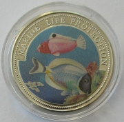 Liberia 1 Dollar 1997 Marine Life Protection Korallenfische