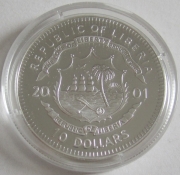 Liberia 10 Dollars 2001 Paul Breitner Silver