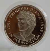 Liberia 5 Dollars 1997 Lady Diana