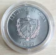 Kuba 1 Peso 1994 Tiere Großer Tümmler