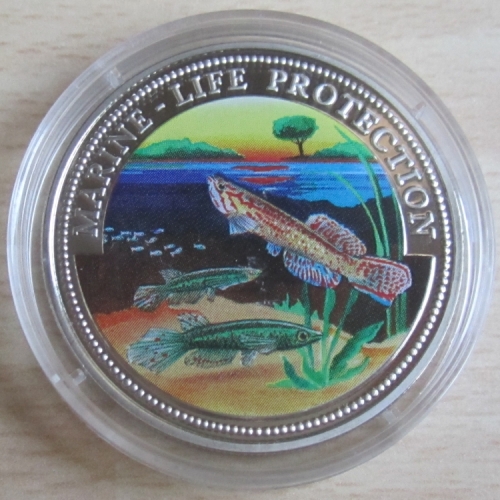 Somalia 10 Dollars 1999 Marine Life Protection Killifish