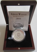Somalia 100 Shillings 2016 Elephant Hight Relief 1 Oz Silver