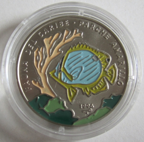Kuba 1 Peso 1996 Tiere Gelbbarsch