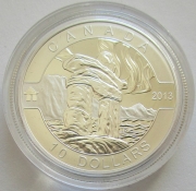 Canada 10 Dollars 2013 O Canada Inukshuk 1/2 Oz Silver