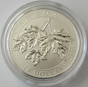 Canada 10 Dollars 2015 Maple Leaf 1/2 Oz Silver