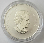 Canada 10 Dollars 2015 Maple Leaf 1/2 Oz Silver