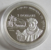 Salomonen 5 Dollars 1994 Schiffe Alvaro de Mendaña...