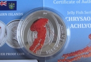 Pitcairn 2 Dollars 2011 Jellyfish Chrysaora Achlyos Silver