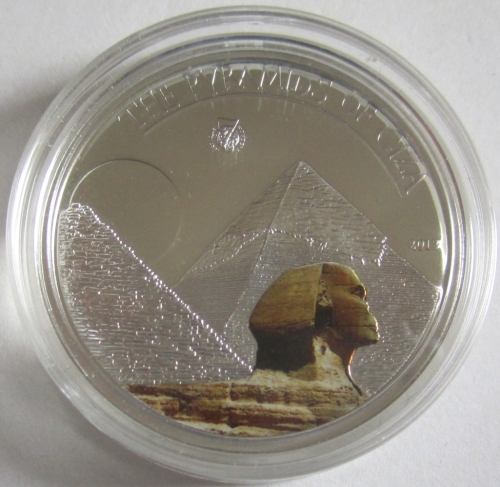 Palau 5 Dollars 2013 Wonders of the World Great Pyramids of Giza Silver