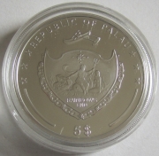 Palau 5 Dollars 2013 Wonders of the World Statue of Zeus...