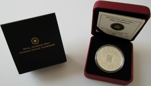 Canada 15 Dollars 2011 Maple of Happiness 1 Oz Silver