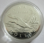 Canada 1 Dollar 1997 10 Years Loon Dollar Silver Proof