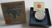 Canada 1 Dollar 2002 Golden Jubilee Silver BU