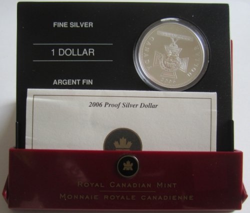 Canada 1 Dollar 2006 150 Years Victoria Cross Silver Proof